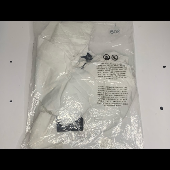 White Ruched Sleeve Tie Front Crop Top - Picture 7 of 7